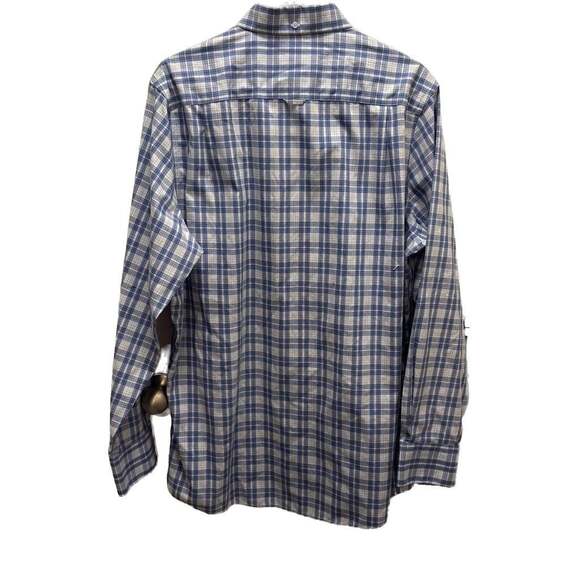 Nordstrom Men's Blue Plaid Button-Down Shirt, Long Sleeve - Picture 3 of 3